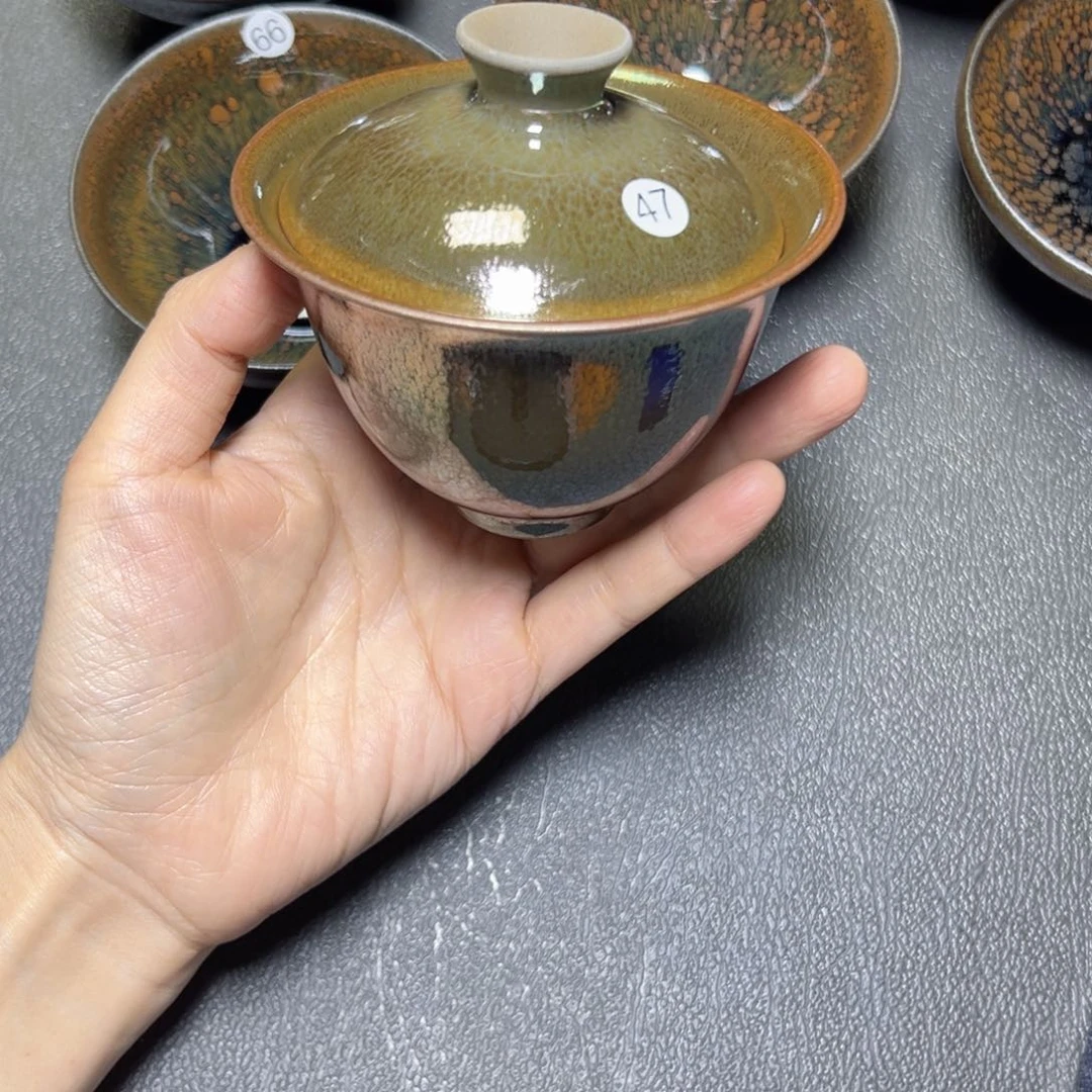 手工艺品钧瓷木*47天择茶器zzzzzzz