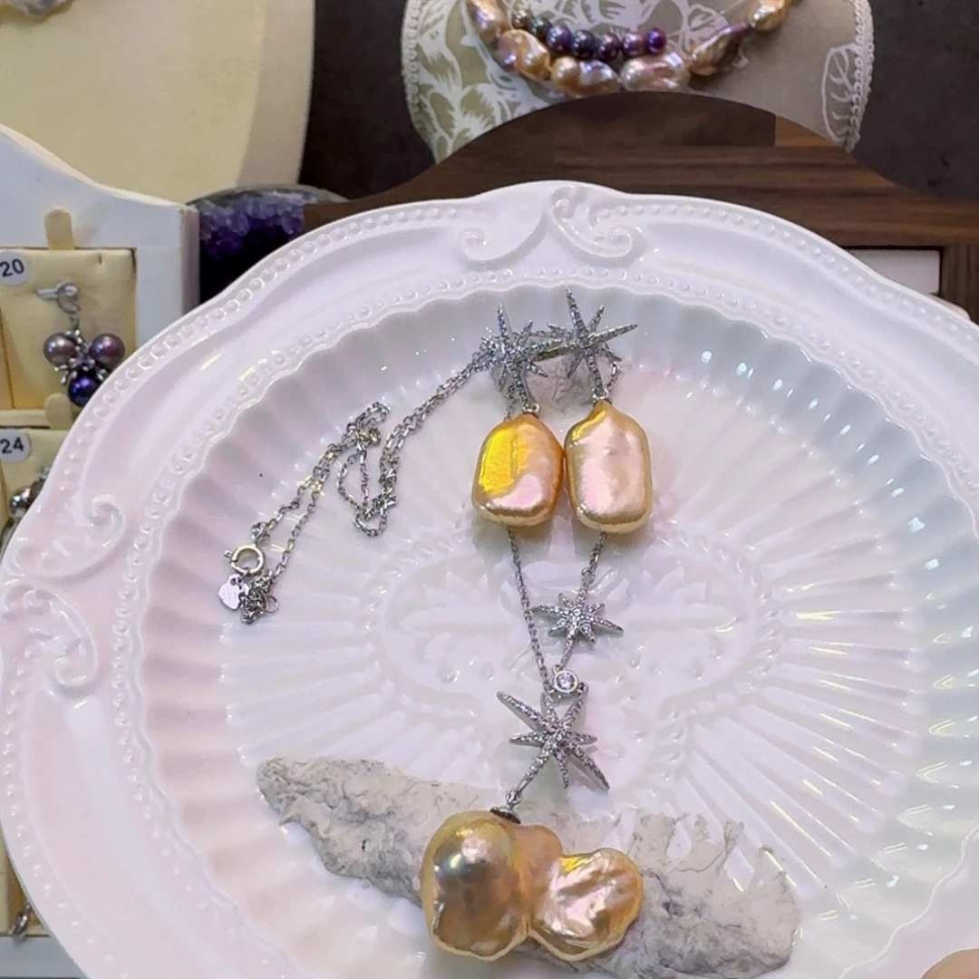 淡水珍珠套链未镶嵌