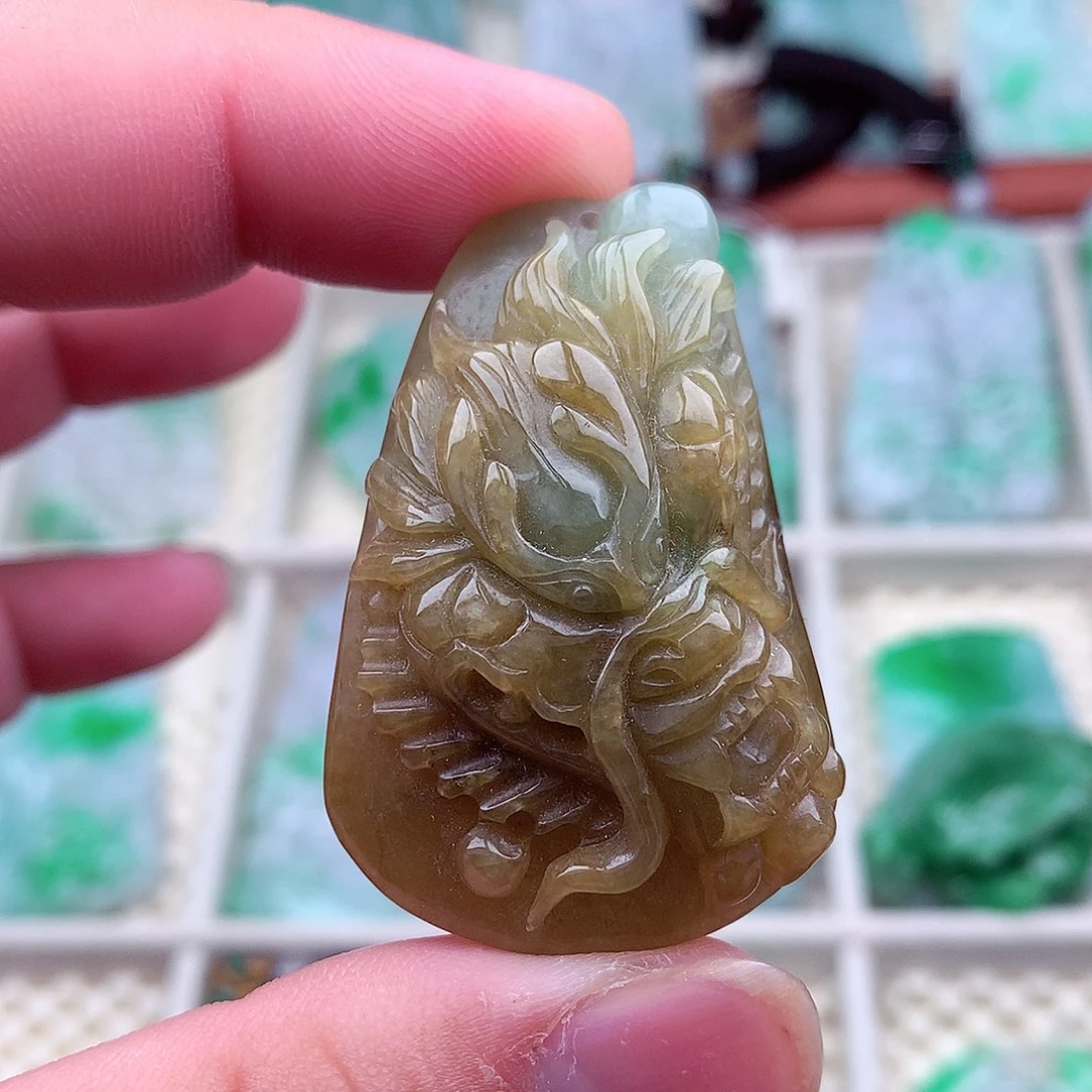 翡翠未镶嵌吊坠(不含链)