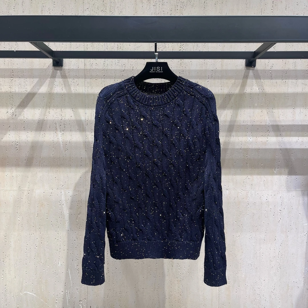 JISI B+星河系列圆领亮片外套-MZ24523