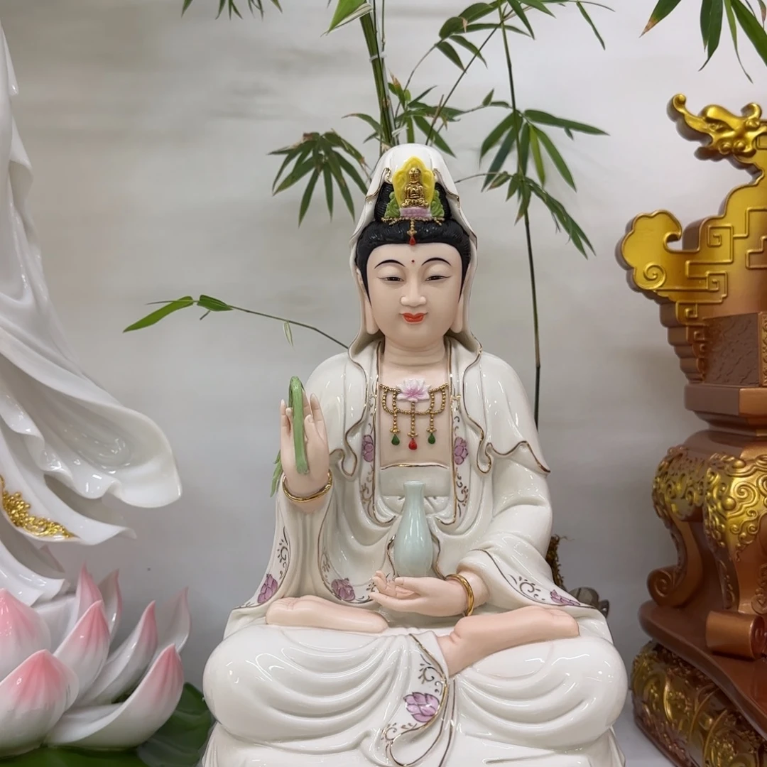 树脂制品16寸德化瓷材质观音