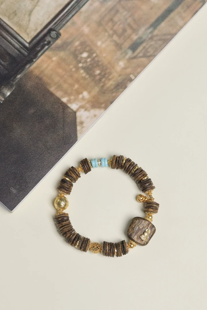 沉香PIRIGE【盘缠】原创设计款沉香手串PRJ1037