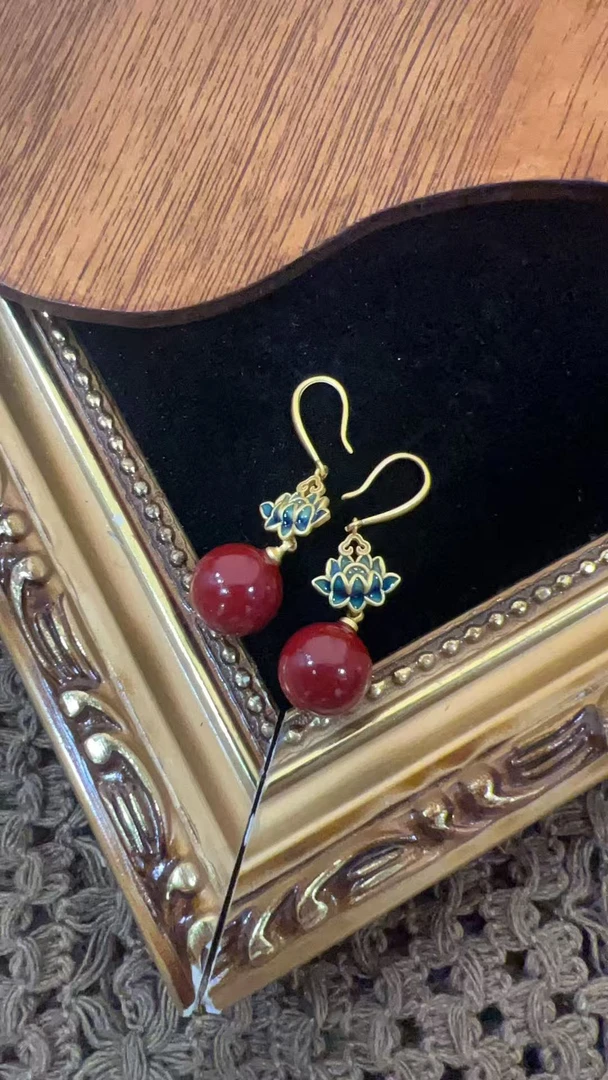 铜合金耳饰 复古女时尚耳钉高级395