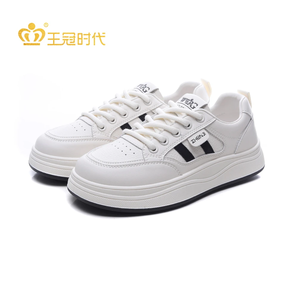王冠直播百搭时尚休闲板鞋夏季运动鞋低帮厚底增高鞋浅口鞋子