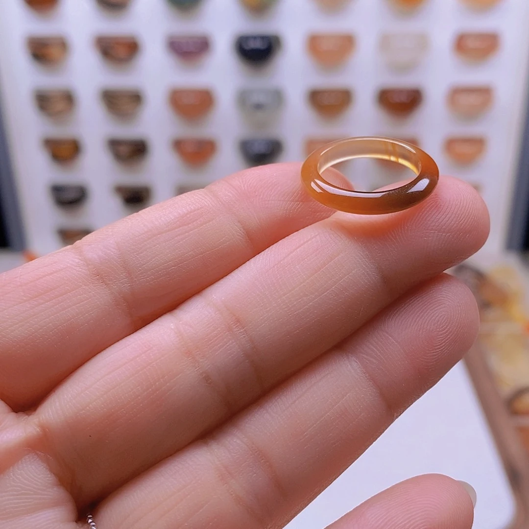 玛瑙/玉髓戒指未镶嵌