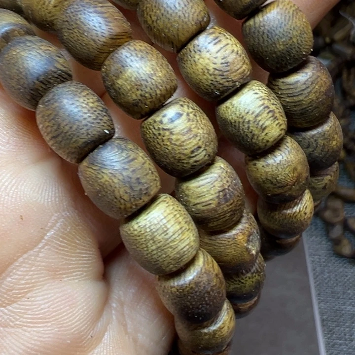 沉香沉香碎屑0.8鼓珠单圈4克