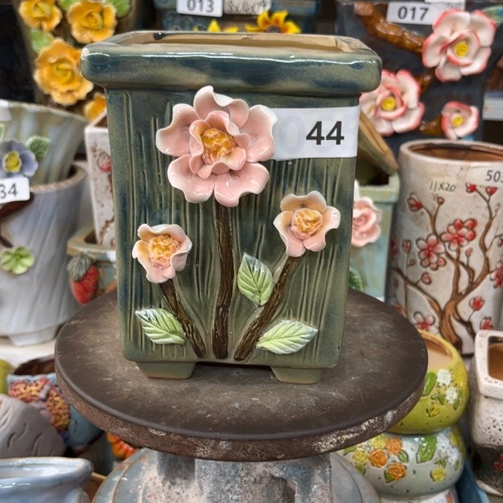 紫砂花盆粗陶材质多肉花盆