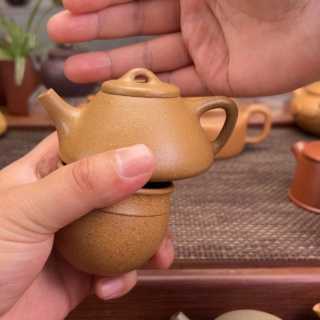 紫砂茶壶申**田120毫升黄金段子冶