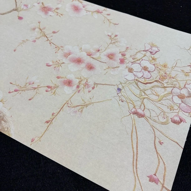 【纳米十里桃花长卷】大风堂特制涂层书法国画作品宣纸