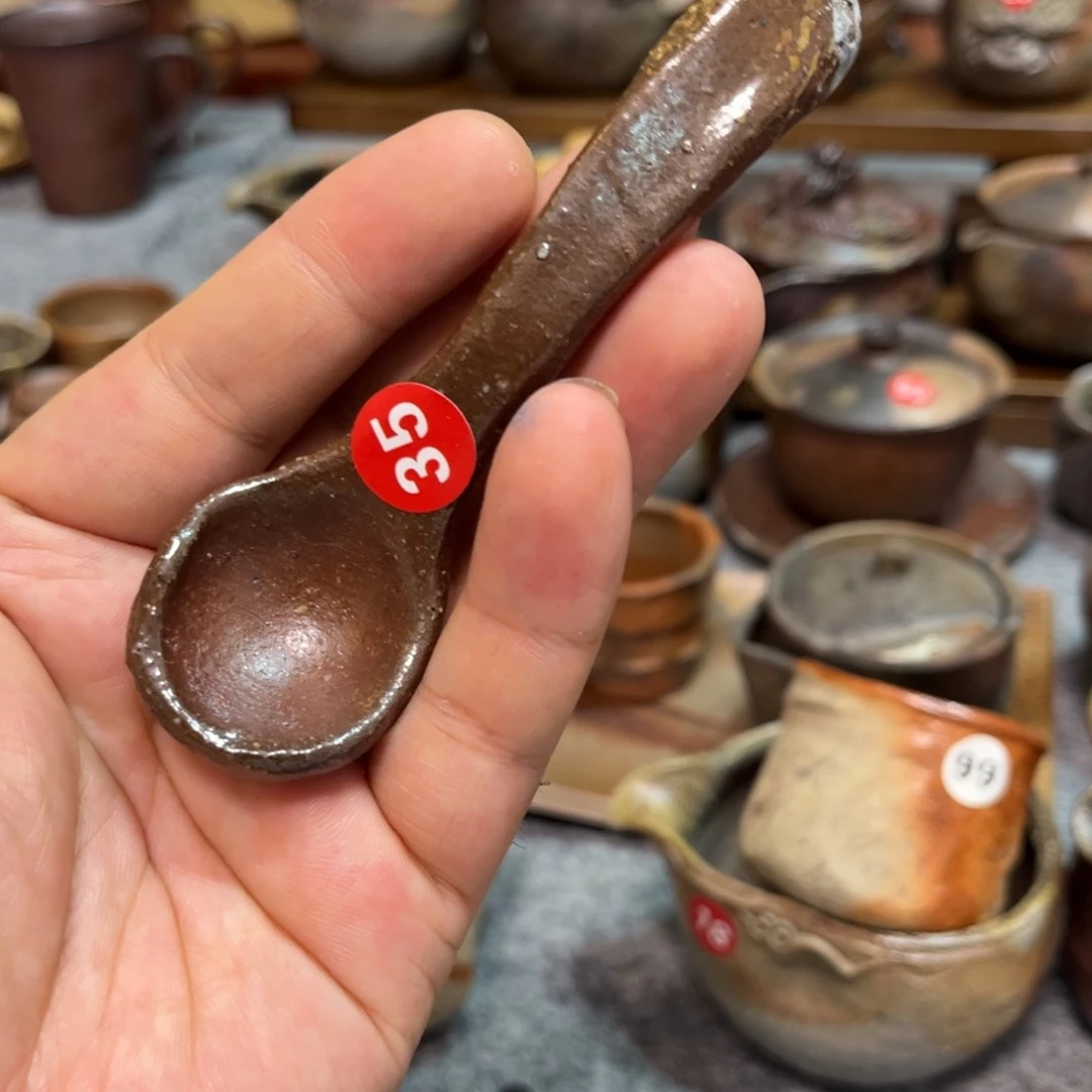 备前柴烧茶杯茶宠