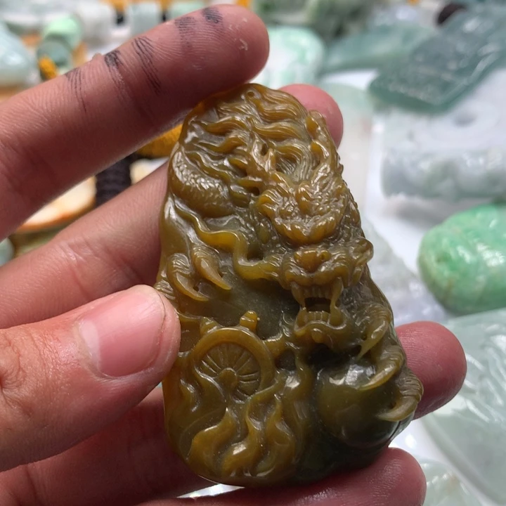 颈饰未镶嵌翡翠保真天然a货翡翠