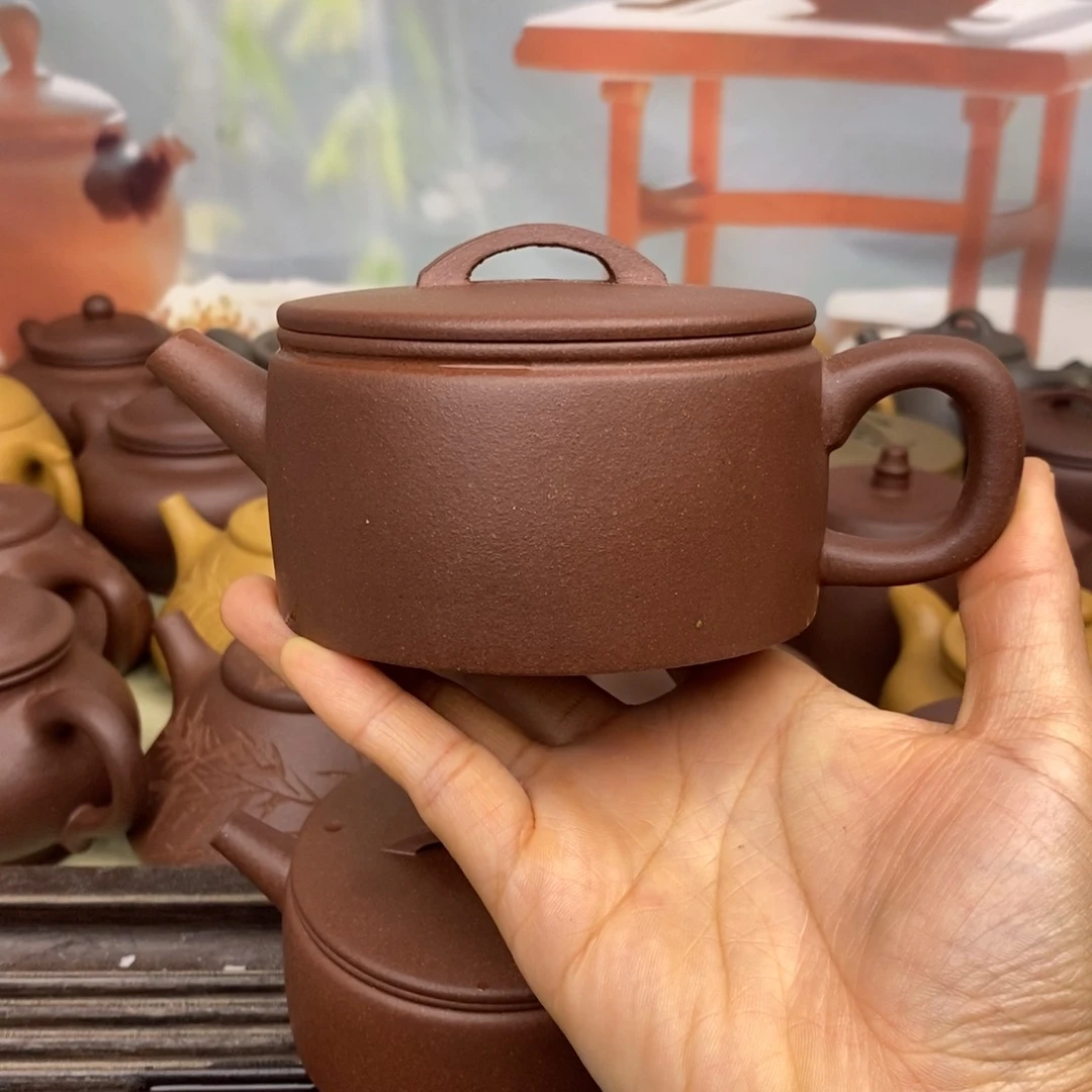 茶壶紫砂风釉200ccccc羊角山紫泥汉瓦