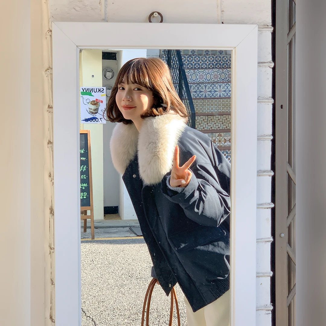 【新品85折】【雪野徒步】FS510W088毛领保暖羽绒服