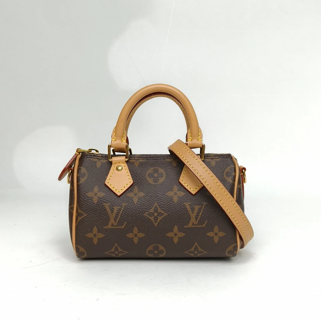 95新 LouisVuitton/路易威登 【双攀】Speedy Nano 16 PVC 2023