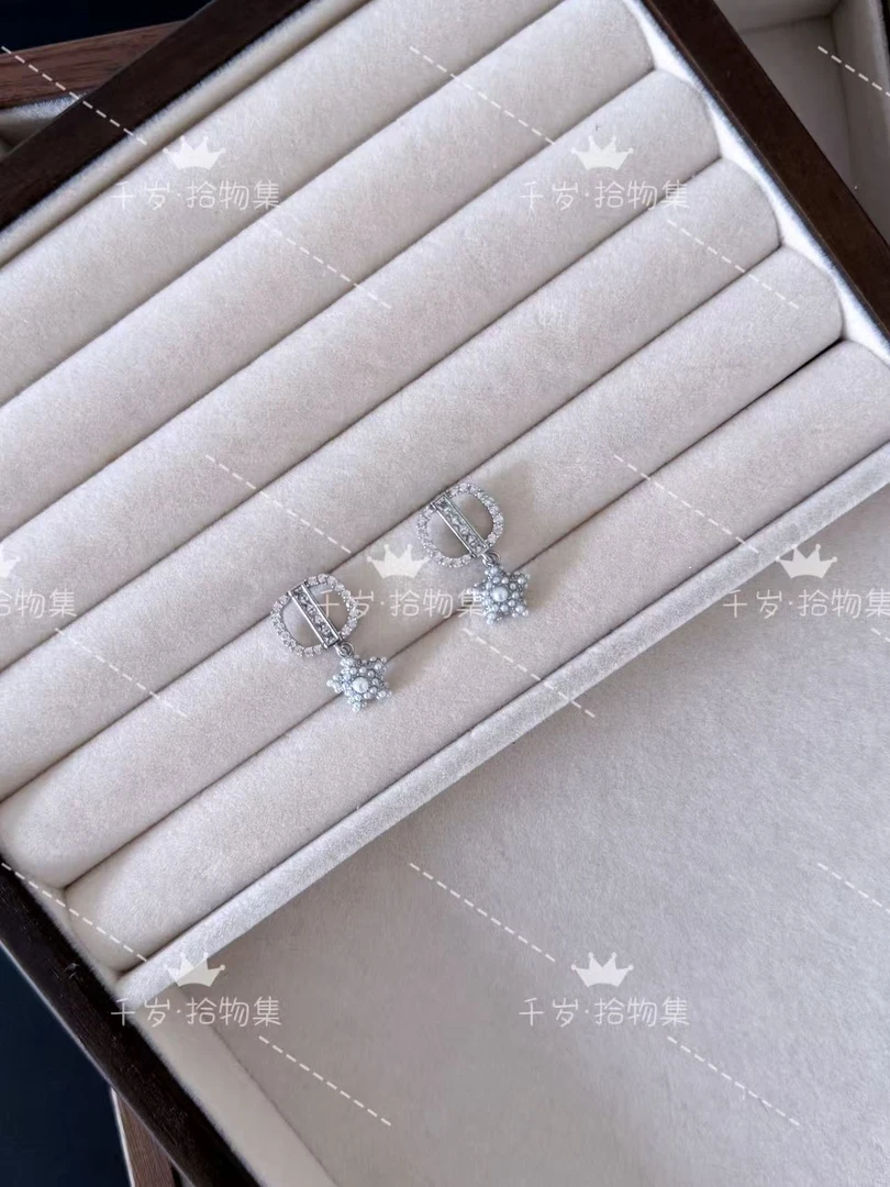 铜合金耳饰 字母星星小众耳钉（X10）