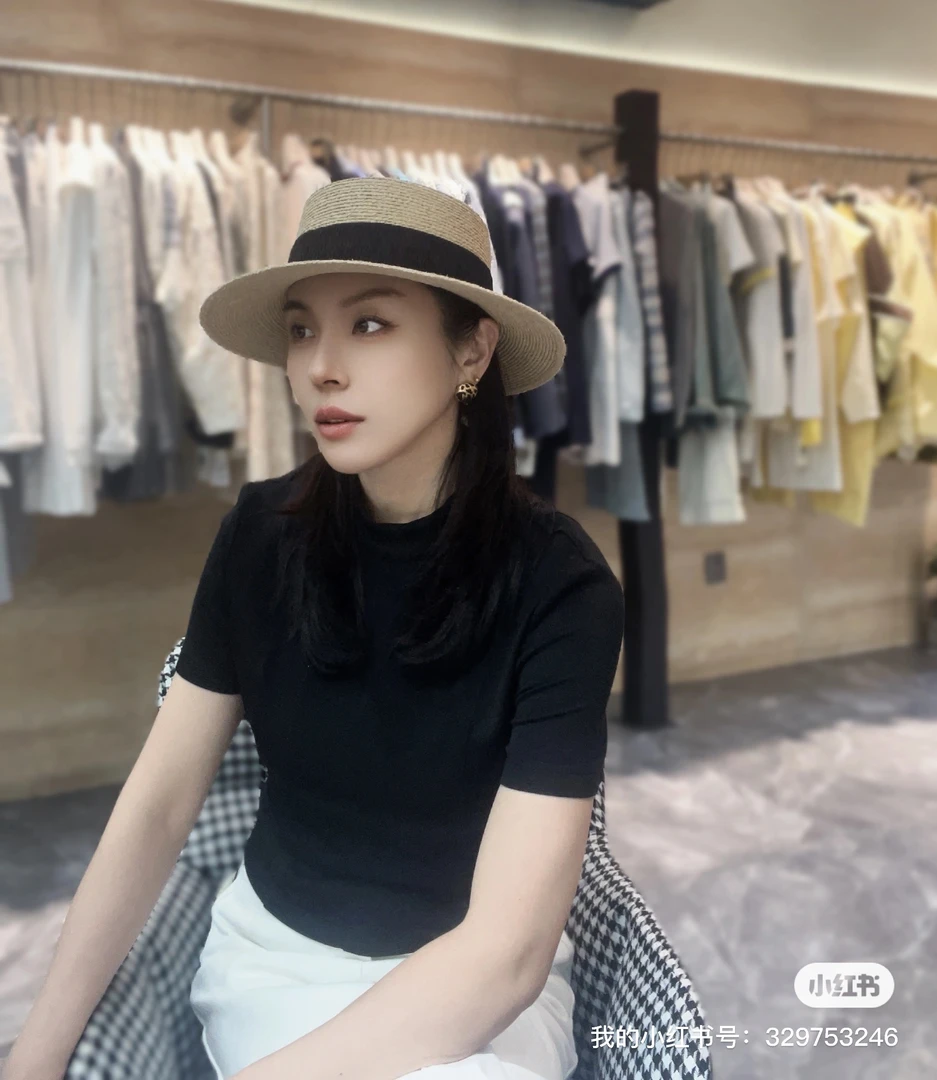 牛仔圆领编织五分袖T恤纯色短款螺纹夏季