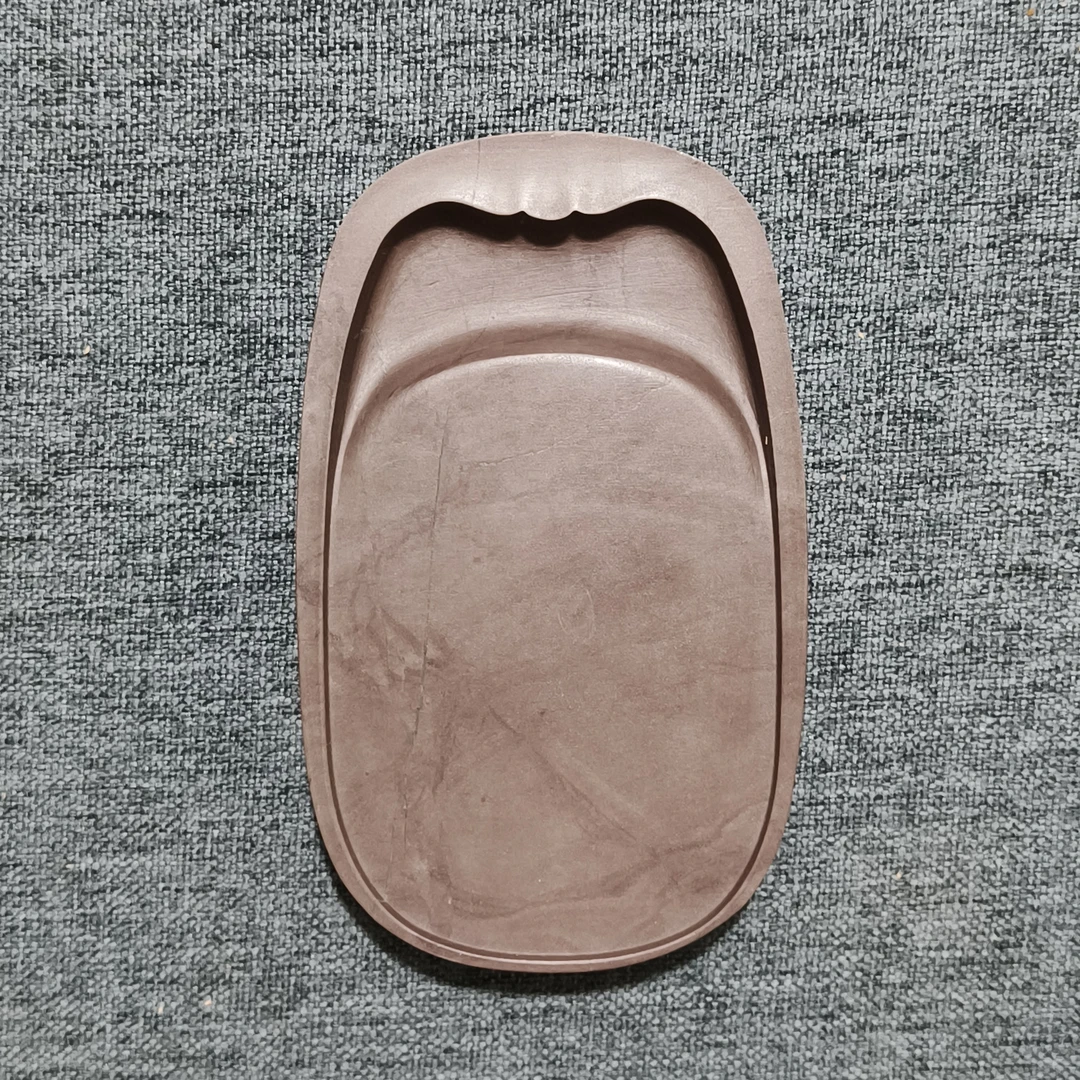 老坑洮砚，喇嘛崖老坑鸊鷉血花池砚，尺寸12.6*7.6*1.7厘米