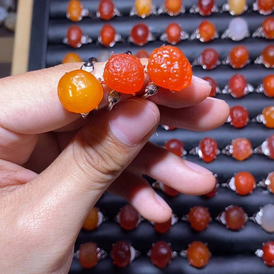 心****玛瑙/玉髓合金戒指