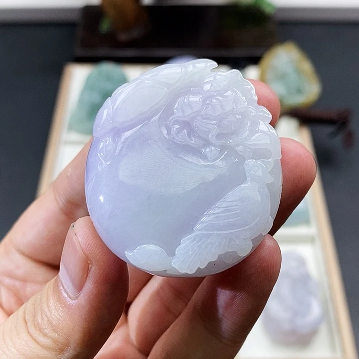 颈饰未镶嵌翡翠缅甸天然翡翠A货