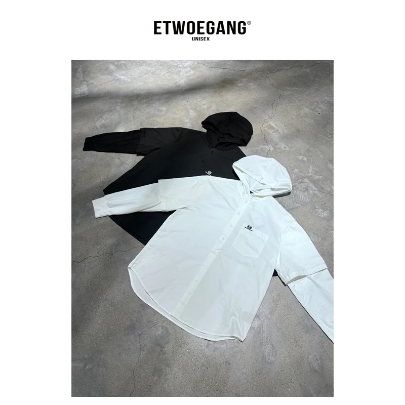 121【25巴家假两件套头夹克】春季潮牌美式男女同款小众夹克5828