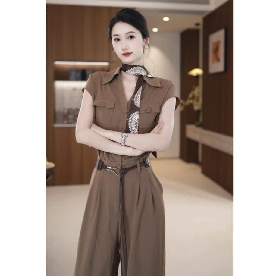 【丢丢】Liixu夏季新款气质显瘦韩版高腰连体裤L52TZ604