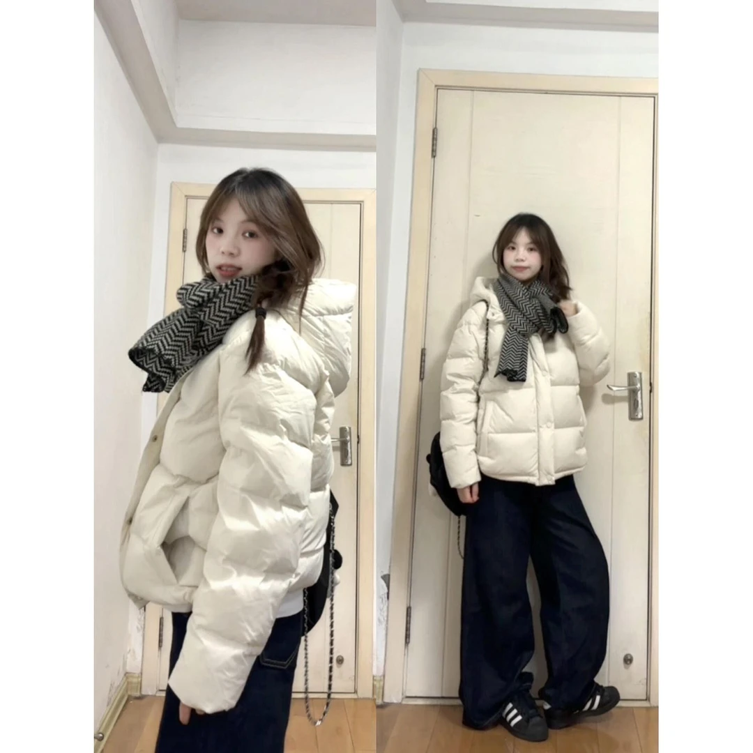 爆款2025宽松秋冬季加绒加厚男女保暖情侣简约通勤棉服外套潮ins