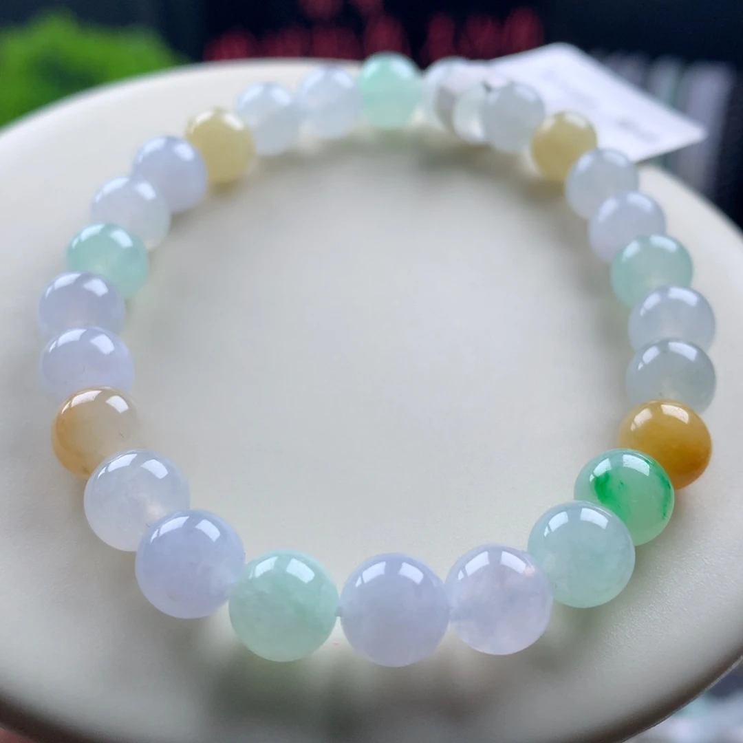 翡翠未镶嵌手链卡7.5