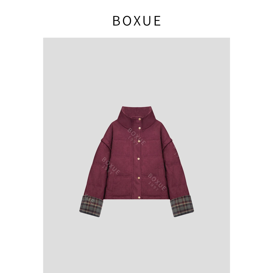 BOXUE  2024冬季90鸭绒高级感轻奢羽绒服 外套#241011YR36