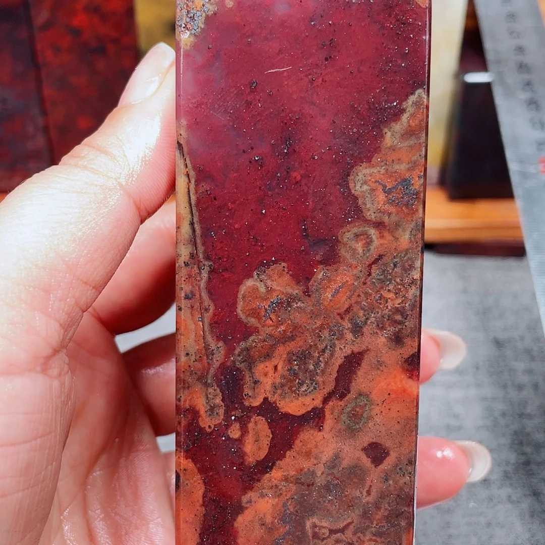 【闪购商品】玉桂林鸡血玉印章素章