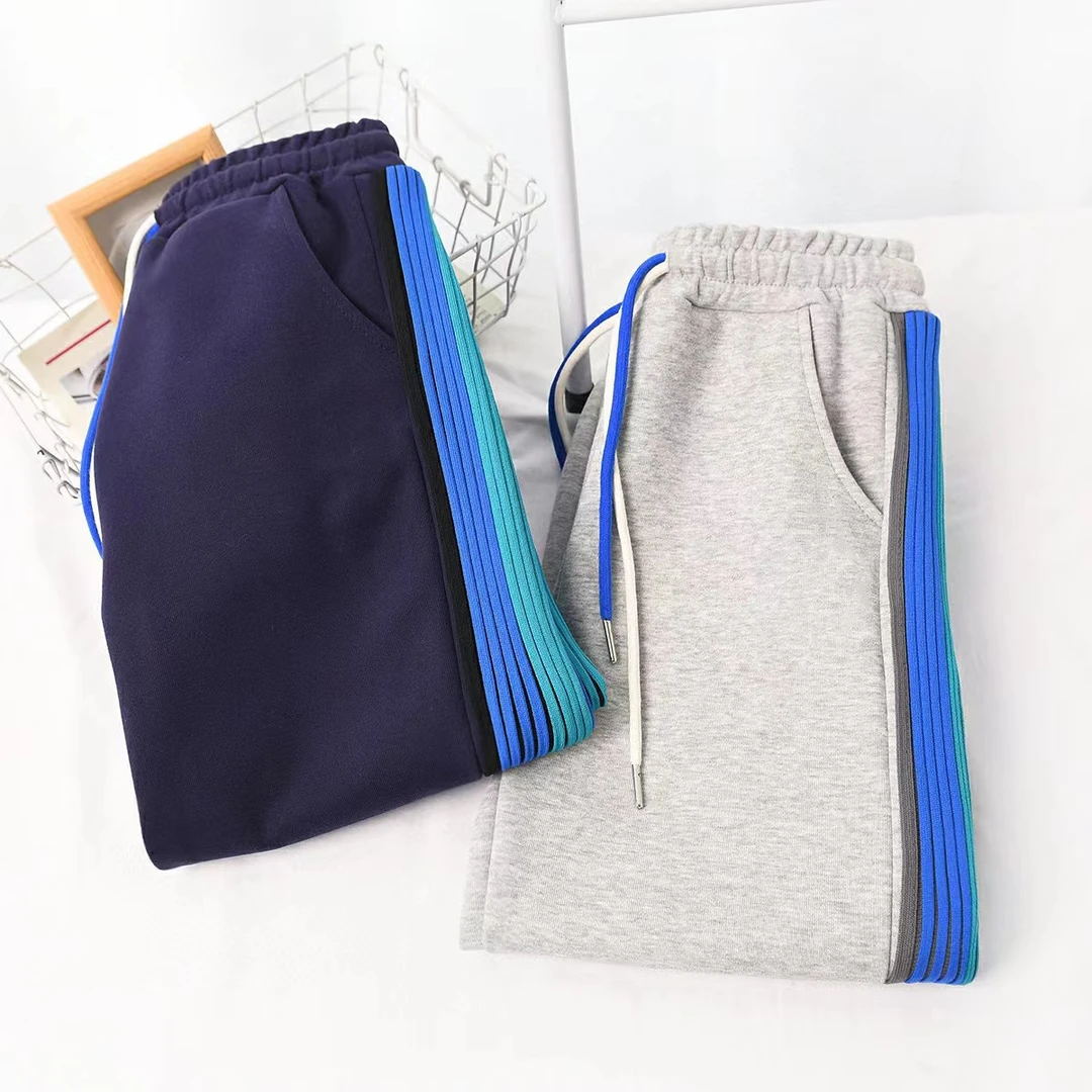 25【彩条春秋款】儿童休闲时尚秋款运动风不加绒裤子