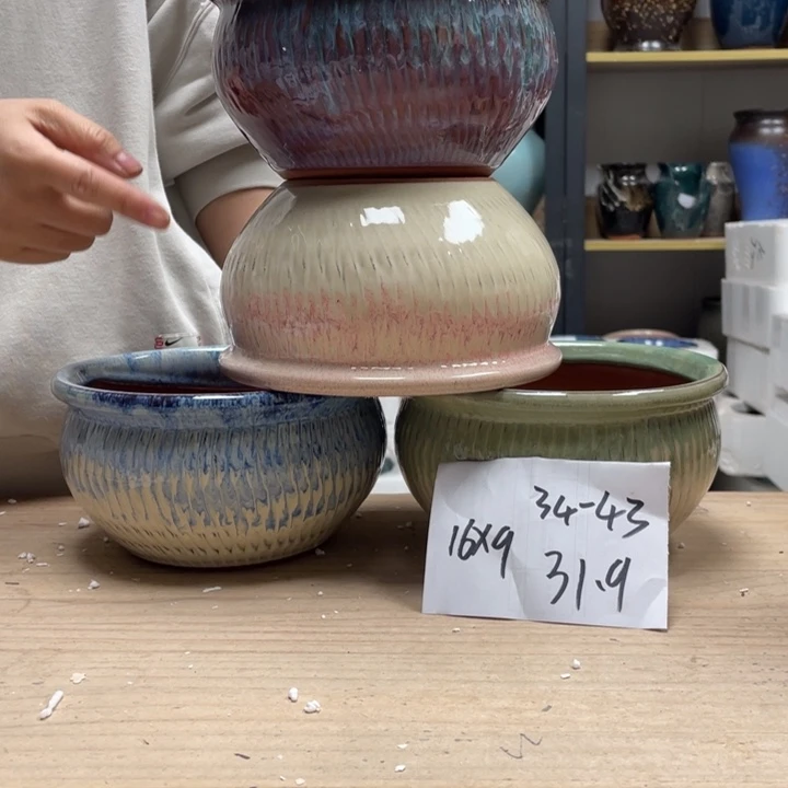 紫砂花盆多肉花盆微瑕43