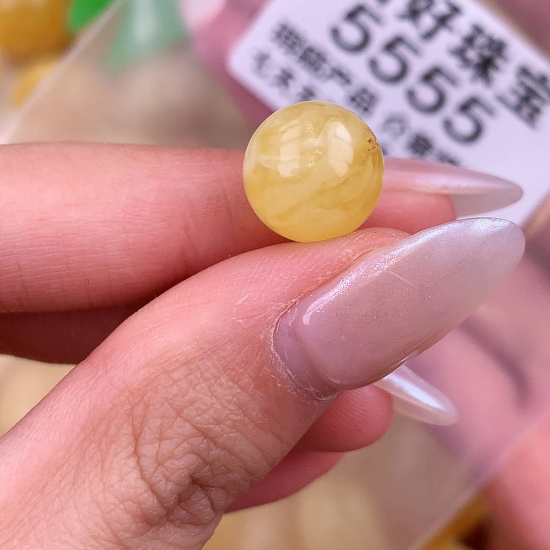 蜜蜡未镶嵌珠宝奇石11.7孔道植物