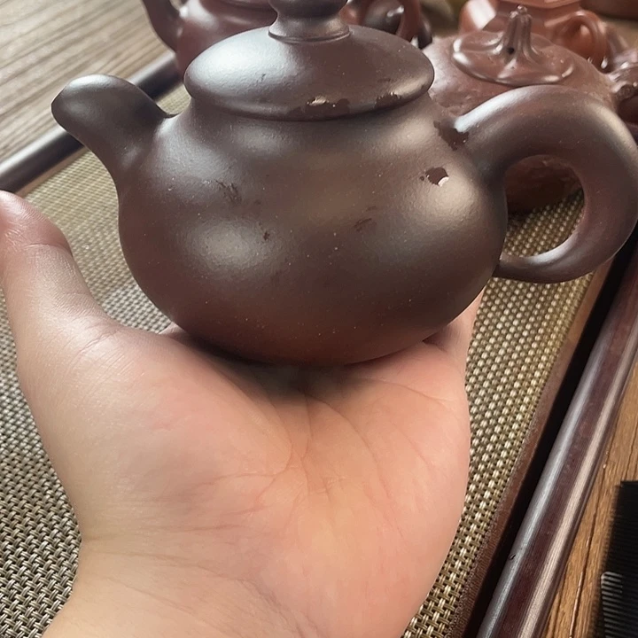 反***塞紫砂茶壶紫砂壶半手