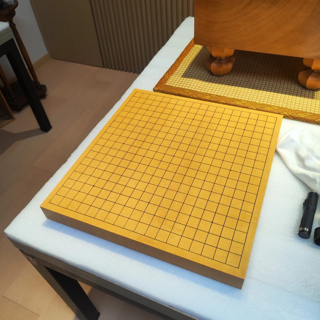 年货节新榧1.5寸独木盘目盛围棋棋盘