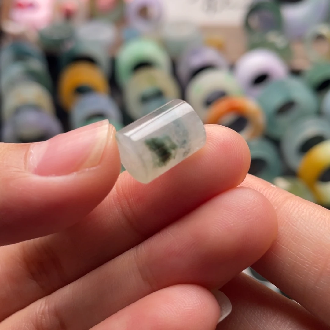 定制翡翠未镶嵌  圣诞节直桶