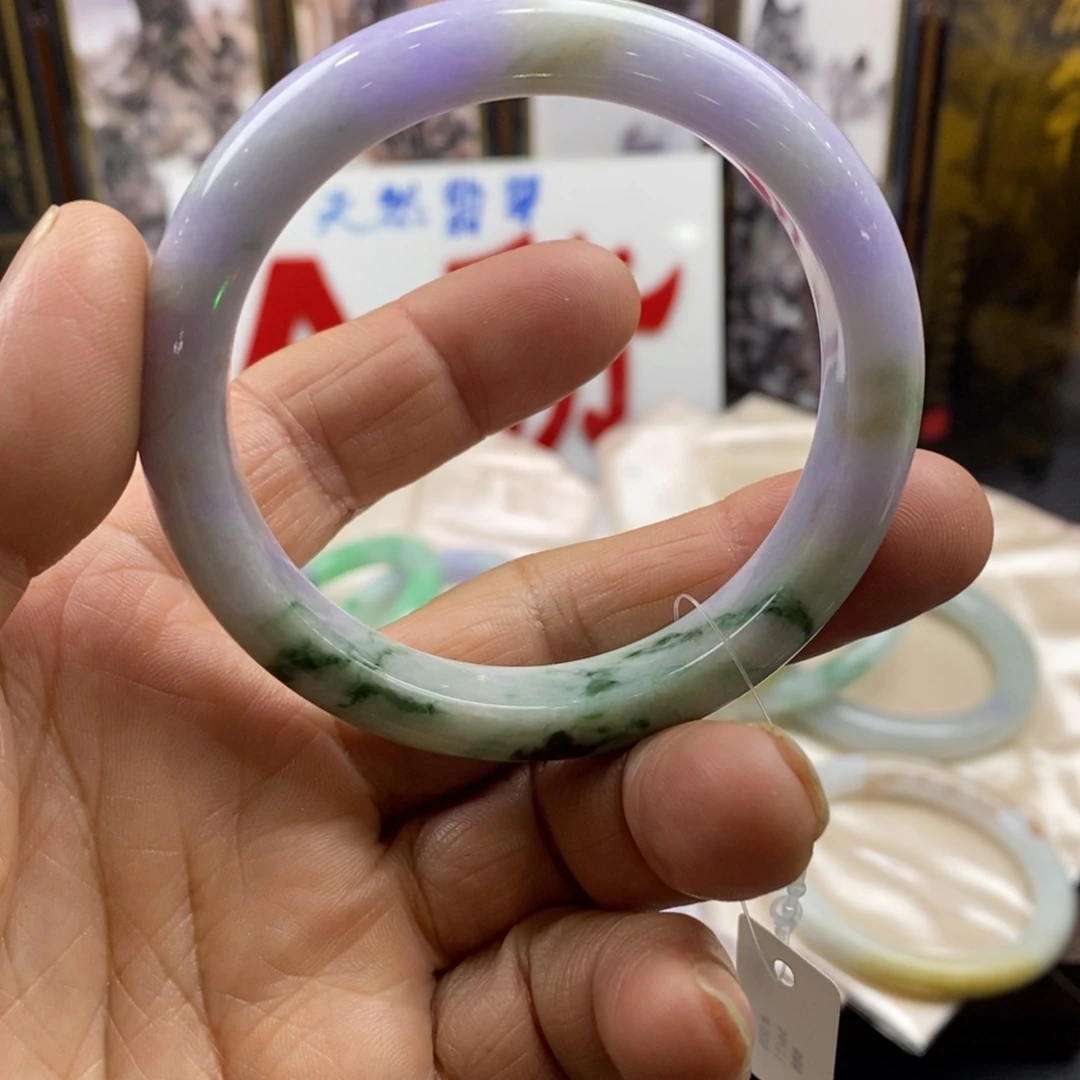 翡翠未镶嵌手镯翡翠手镯58、宽度12