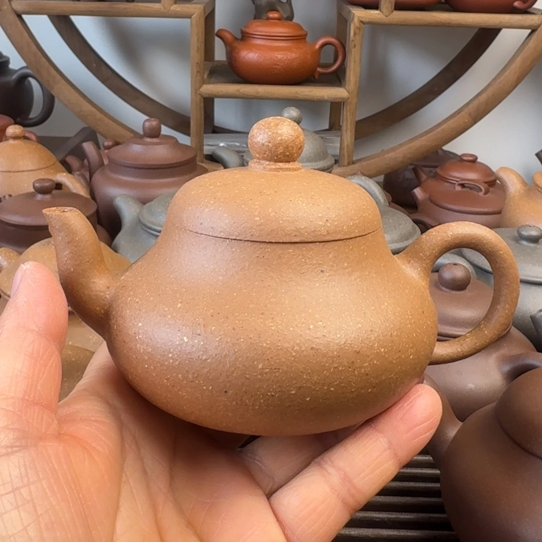 紫砂茶壶200cc君德梨皮段泥