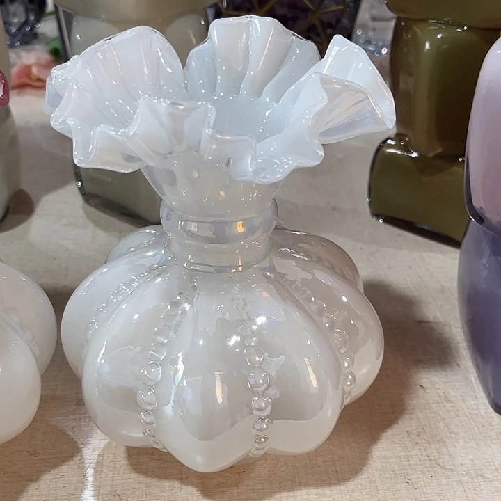 水晶花瓶白色南瓜