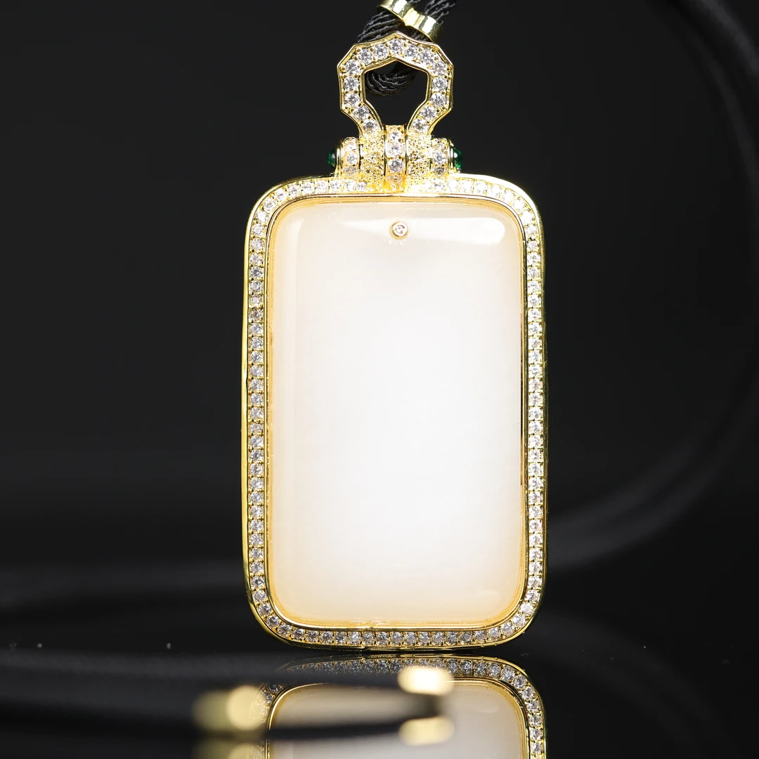 一团和气 | 原创设计精品石英岩玉无事牌吊坠