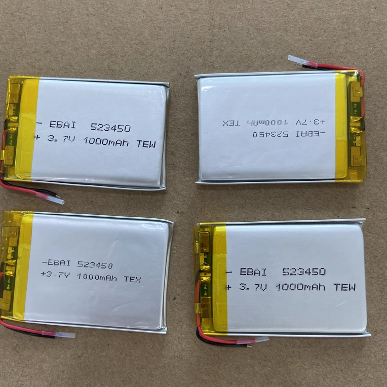 【全新发5块 带保护板】1千毫安523450型3.7伏聚合物电池