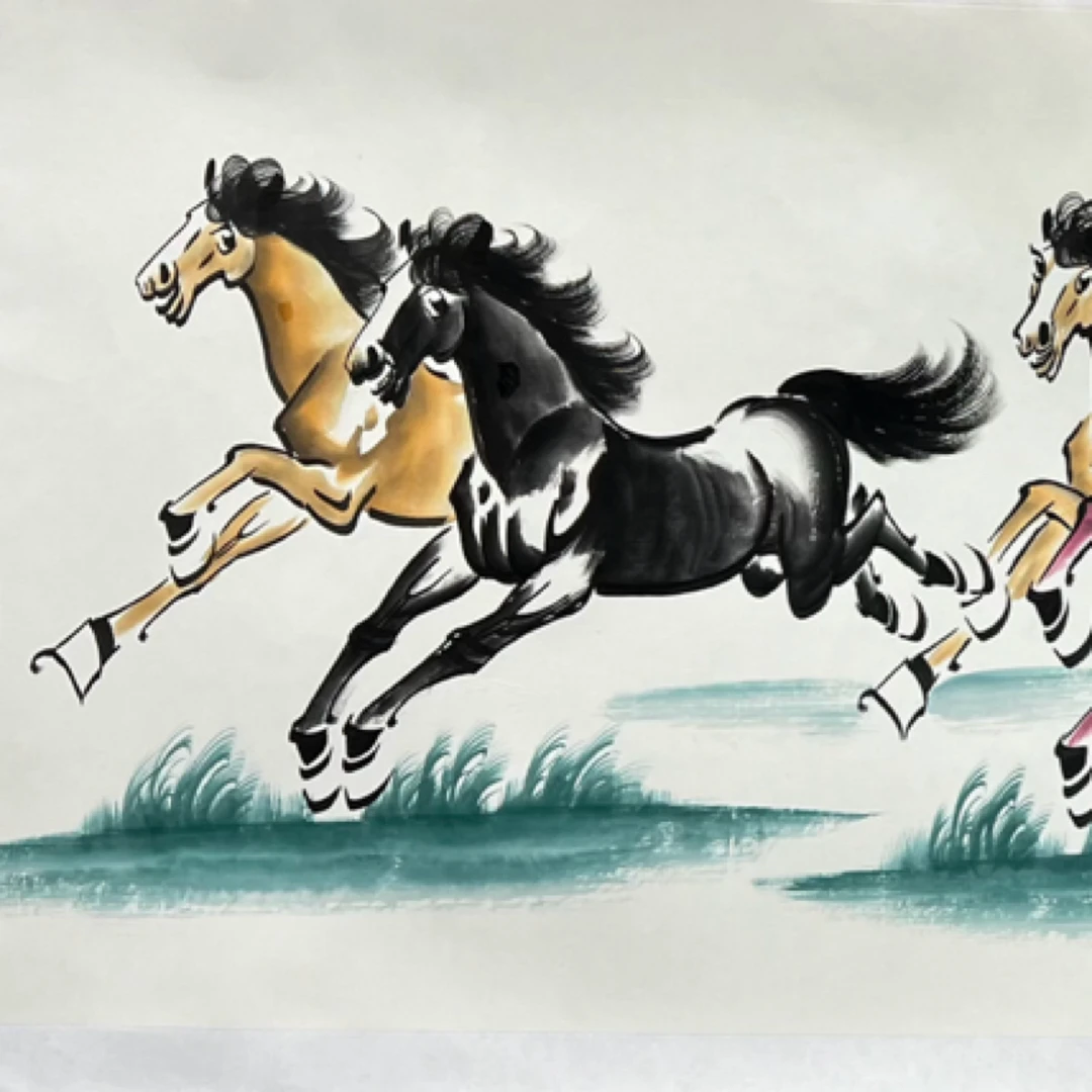 唐振峰（马到成功）小六尺书法作品