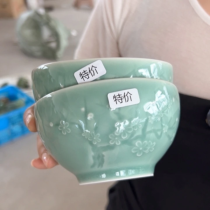 龙泉云间青瓷小米茶器