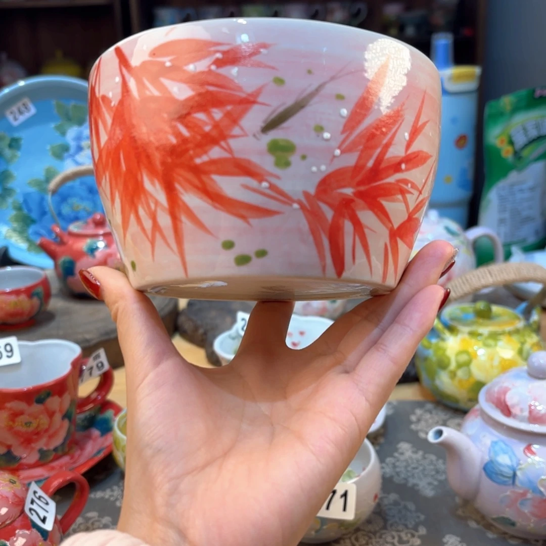 景德镇手绘高温釉下彩陶瓷茶具