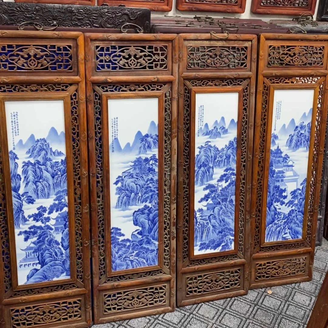 瓷1.2*36*4景德镇瓷板画柴窑烧制