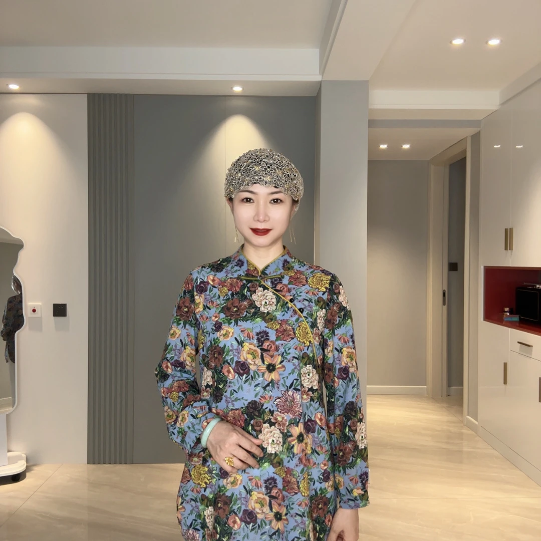 夏季新款妈妈旗袍上衣凉快透气上衣定制