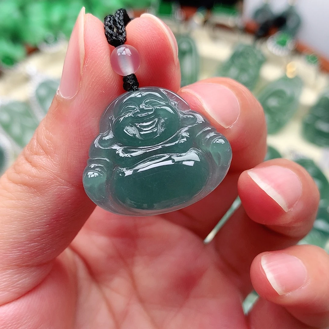 灵***者翡翠未镶嵌颈饰吊坠