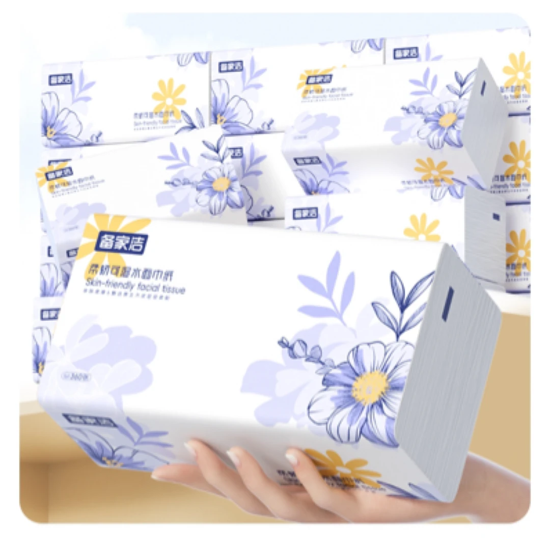 【纸巾对对碰】大板砖抽纸干湿两用家用面巾纸抽取式纸巾