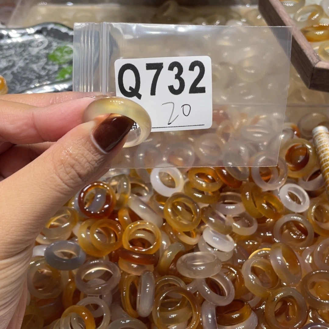 玛瑙/玉髓未镶嵌戒指732