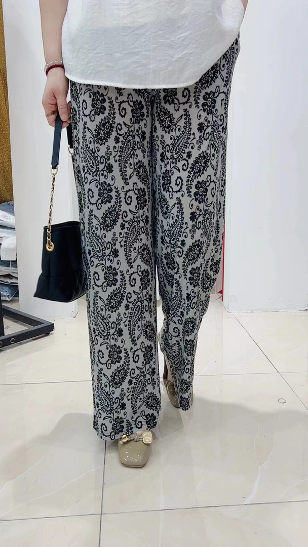 冯小姐时尚大码女装（休闲百搭显瘦洋气减龄遮肉高弹高腰直筒裤20）