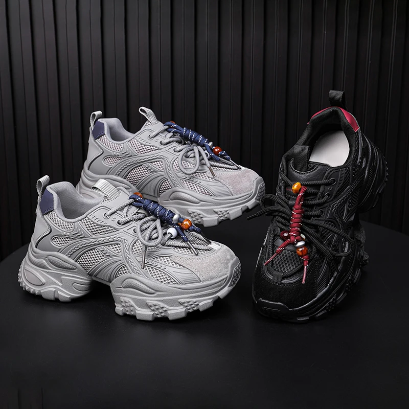 秋季新款时尚厚底百搭老爹鞋潮流休闲女鞋防滑增高S856